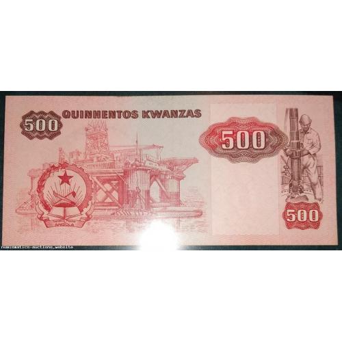 Angola 500 Kwanzas 1987 P- 120b UNC Uncirculated