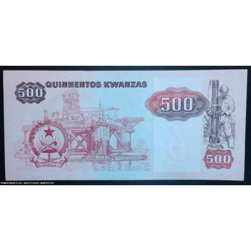 Angola 500 Kwanzas 1987 P- 120b UNC Uncirculated